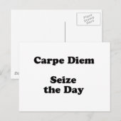 Carte Postale diem carpe (Devant / Derrière)