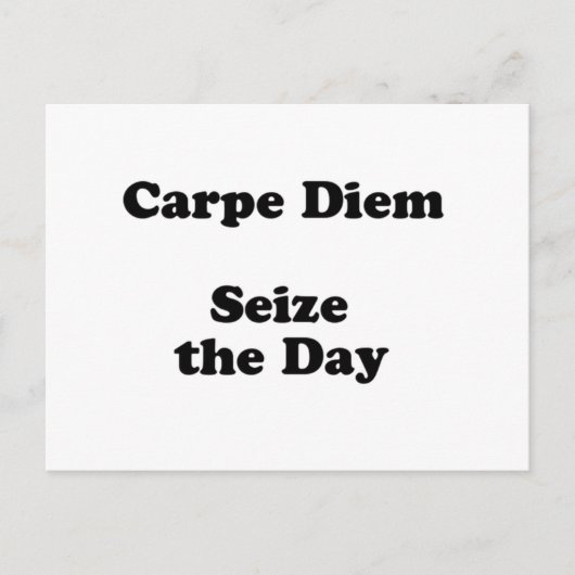 Carte Postale diem carpe (Devant)