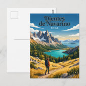 Carte Postale Dientes de Navarino Chili (Devant / Derrière)