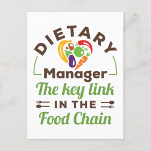 Carte Postale Dietary Manager Le lien clé dans la chaîne aliment