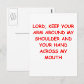 CARTE POSTALE DIEU (Devant / Derrière)