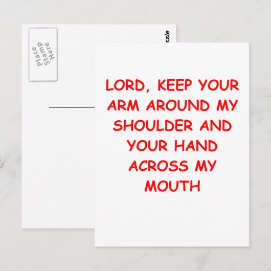 CARTE POSTALE DIEU (Devant / Derrière)