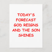 CARTE POSTALE DIEU (Devant)