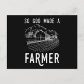 Carte Postale Dieu A Fait Un Fermier Agricole Fermier Tracteur A (Devant)