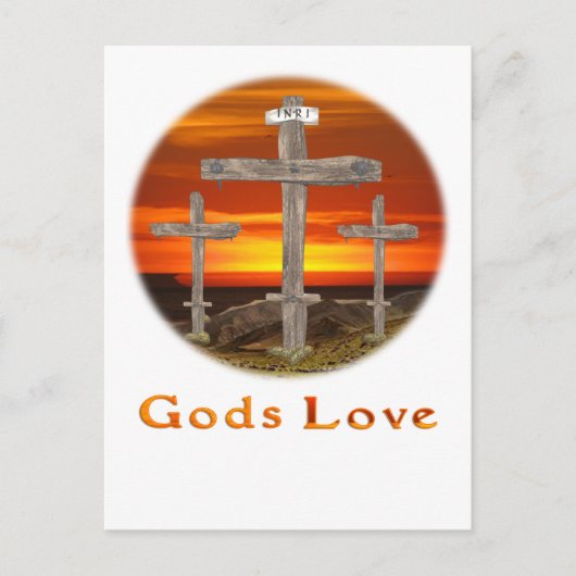 Carte Postale Dieu aime (Devant)