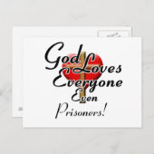 Carte Postale Dieu Aime Les Prisonniers ! (Devant / Derrière)