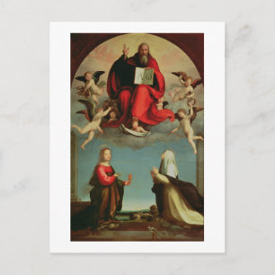 Carte Postale Dieu apparaissant à Sainte Marie-Madeleine et à Sa