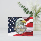 Carte Postale Dieu bénisse l'Amérique (Debout devant)