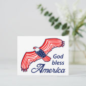 Carte Postale Dieu bénisse l'Amérique (Debout devant)