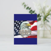 CARTE POSTALE DIEU BÉNISSE L'AMÉRIQUE (Debout devant)