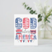 Carte Postale Dieu bénisse l'Amérique (Debout devant)