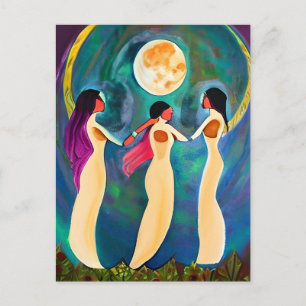Carte Postale Dieu bénisse tous ceux sous la lune