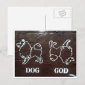 Carte Postale dieu chien (Devant / Derrière)