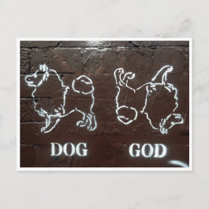 Carte Postale dieu chien