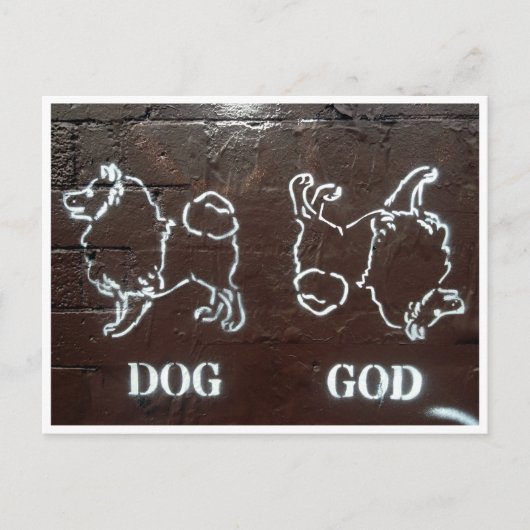 Carte Postale dieu chien (Devant)