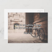 Carte Postale Dieu Cite : Phil 4:13 — "Dieu donne force" (Devant / Derrière)