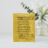 Carte Postale Dieu d'amour Versets de la Bible KJV (Debout devant)