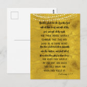 Carte Postale Dieu d'amour Versets de la Bible KJV (Devant / Derrière)