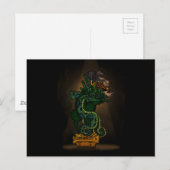 Carte Postale Dieu du Serpent Maya (Devant / Derrière)