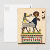 Carte Postale dieu égyptien Amun-Ra (Devant / Derrière)