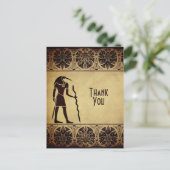 Carte Postale Dieu égyptien ancien Thoth Golden Merci (Debout devant)
