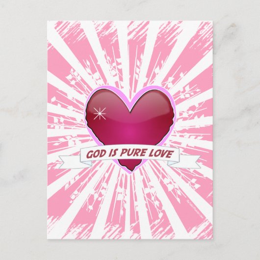 Carte Postale Dieu est Amour Pur (Devant)