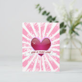 Carte Postale Dieu est l'amour pur (Debout devant)