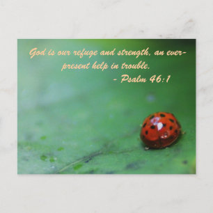 Carte Postale Dieu est notre refuge et notre force, un présent