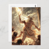 Carte Postale Dieu et les monstres - Zeus (Devant / Derrière)