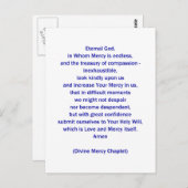 Carte Postale Dieu éternel dans lequel la miséricorde est sans f (Devant / Derrière)