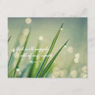 Carte Postale Dieu Fournira Tous Les Besoins Bible Verse Citatio