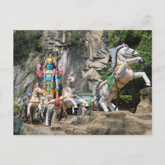 Carte Postale Dieu hindou avec calèche à Ramayana Cave (Devant)