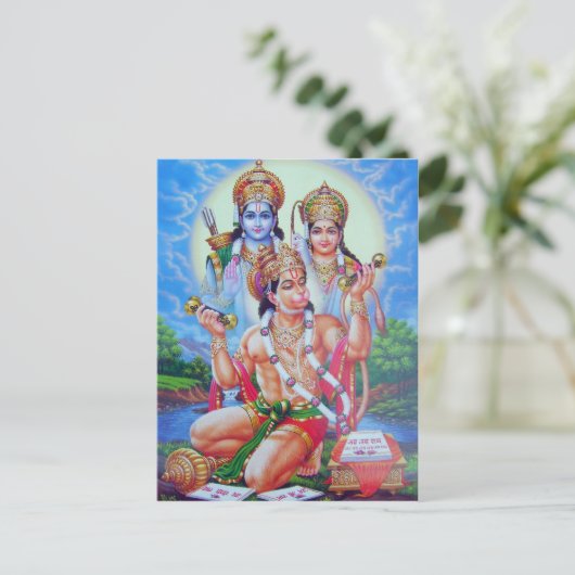 Carte Postale dieu indien (Debout devant)