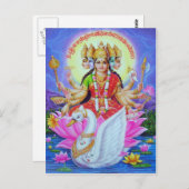 Carte Postale dieu indien (Devant / Derrière)