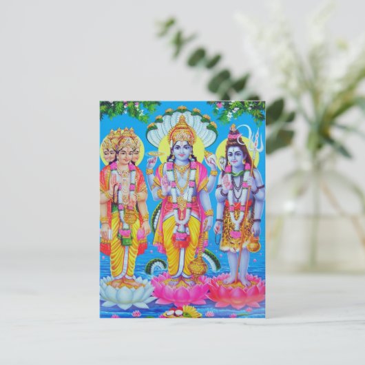 Carte Postale dieu indien (Debout devant)