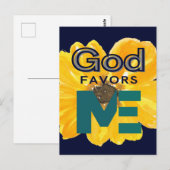 Carte Postale Dieu me favorise (Devant / Derrière)
