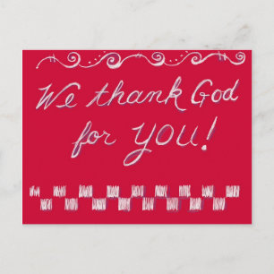 Carte Postale Dieu merci 4 U