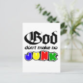 Carte Postale Dieu ne rend pas fou (Debout devant)