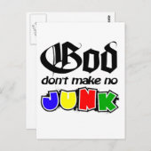 Carte Postale Dieu ne rend pas fou (Devant / Derrière)