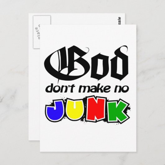 Carte Postale Dieu ne rend pas fou (Devant / Derrière)