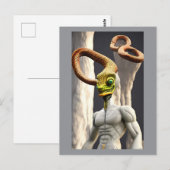 Carte Postale Dieu serpent infini (Devant / Derrière)