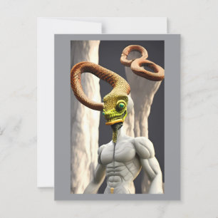 Carte Postale Dieu serpent infini