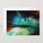 Carte Postale DIEU t'aime (Devant / Derrière)