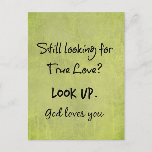 Carte Postale Dieu t'aime Citation chrétienne (Devant)