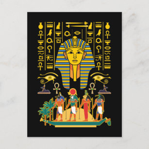 Carte Postale Dieux égyptiens Égypte Pharaon divinités Anubis Ho