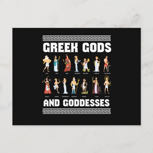 Carte Postale Dieux Et Déesses Grecs Grecs Grecs (Devant)