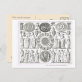 Carte Postale dieux grec et romain (Devant / Derrière)