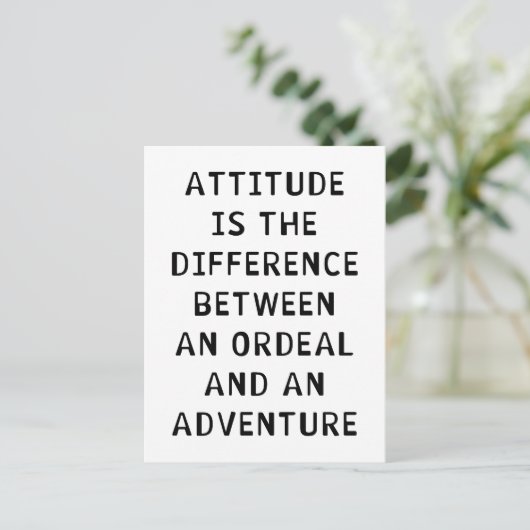 Carte Postale Différence d'attitude (Debout devant)