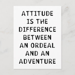 Carte Postale Différence d'attitude