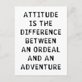 Carte Postale Différence d'attitude (Devant)